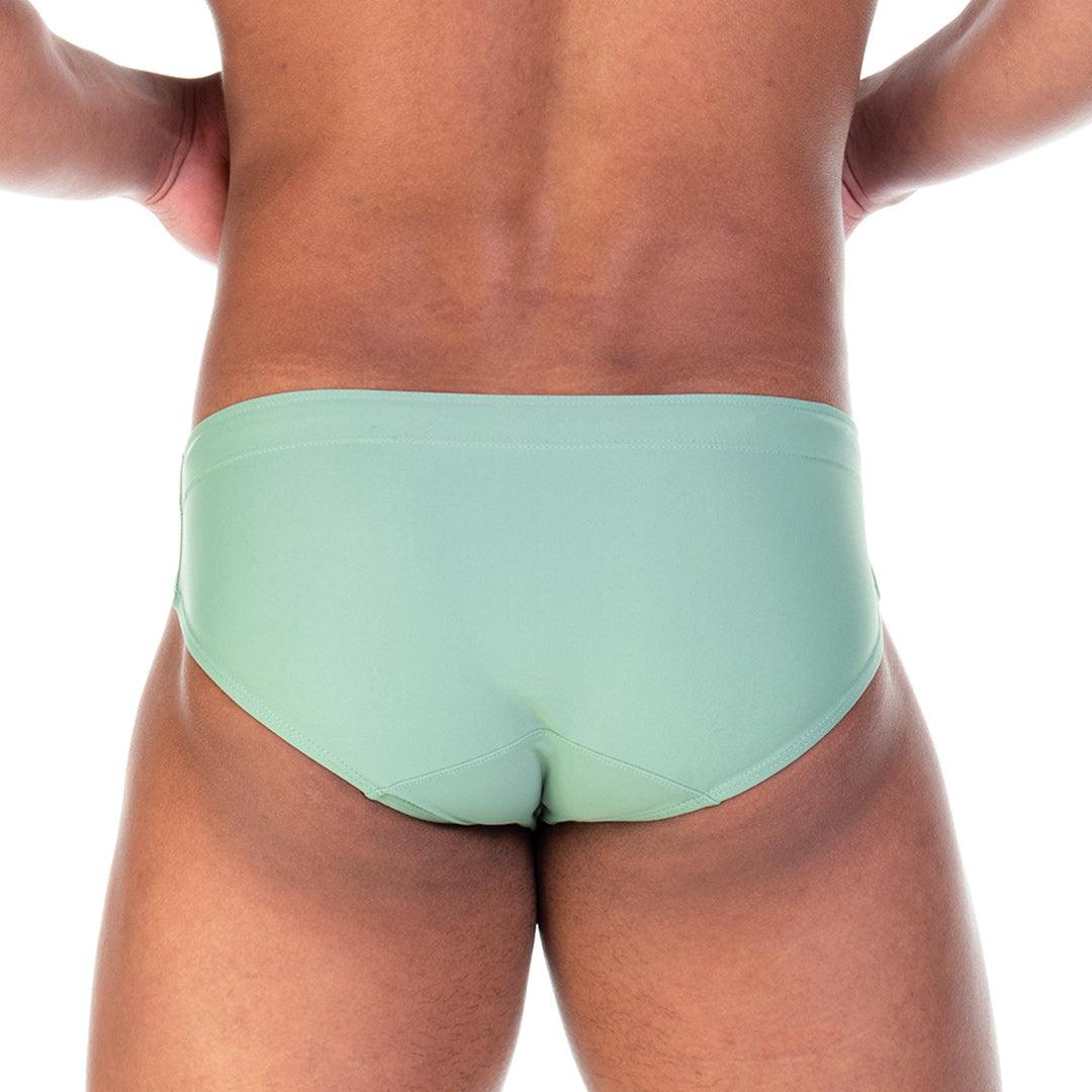 TRADITIONAL GREEN SWIM BRIEF - Gigo Underwear & MensWear