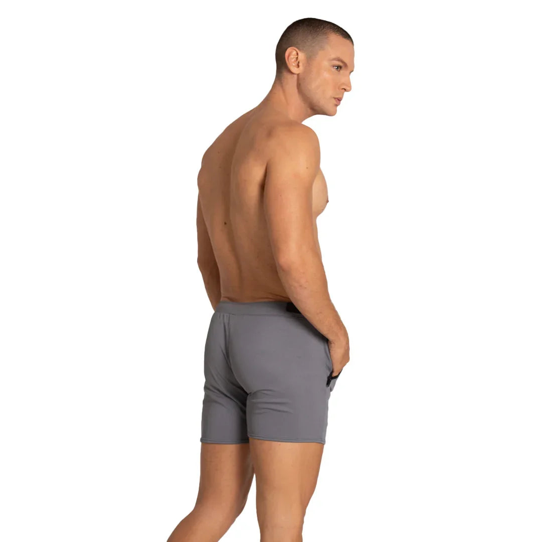 Training Gray Short on model by Gigo Underwear