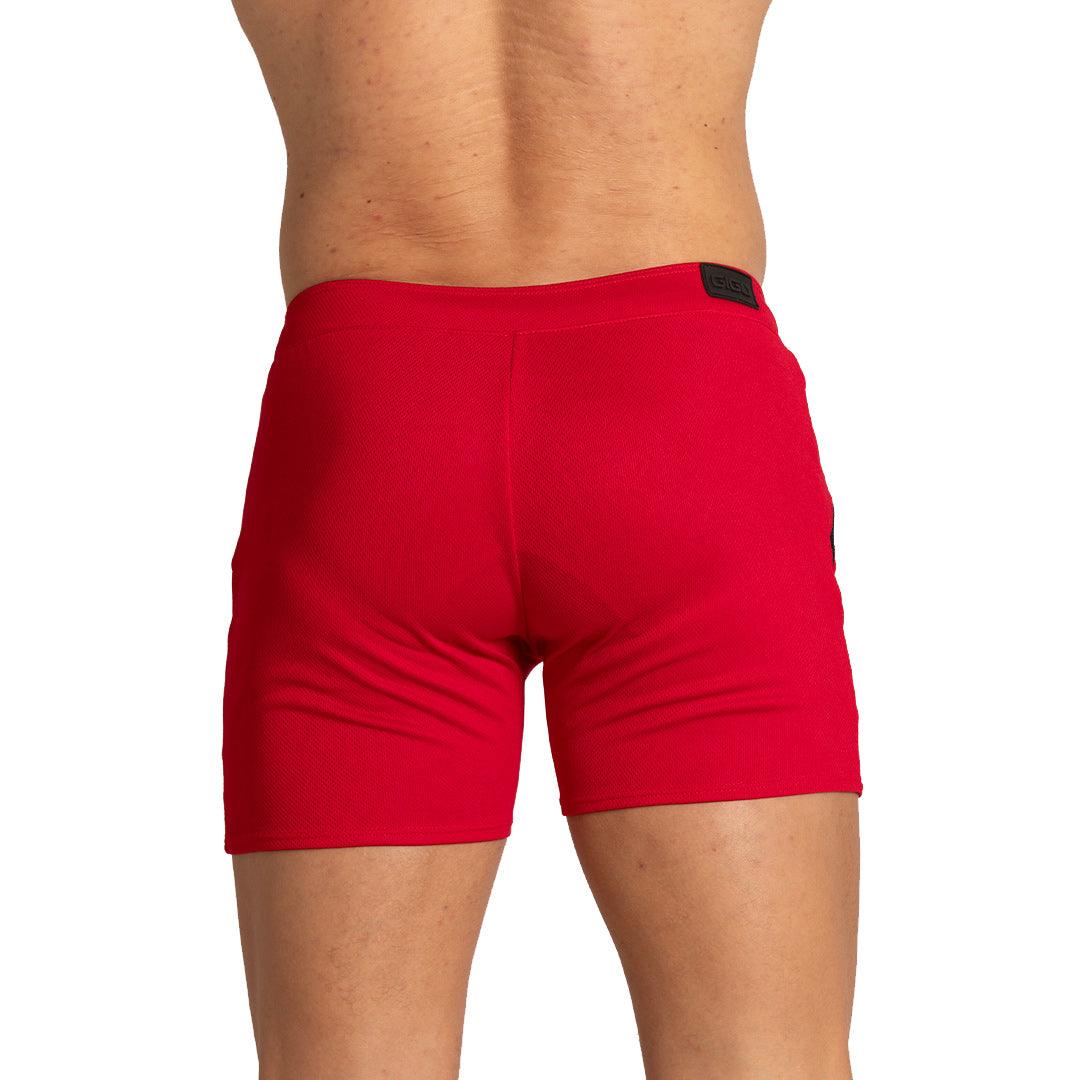 TRAINING RED SHORT - Gigo Underwear & MensWear