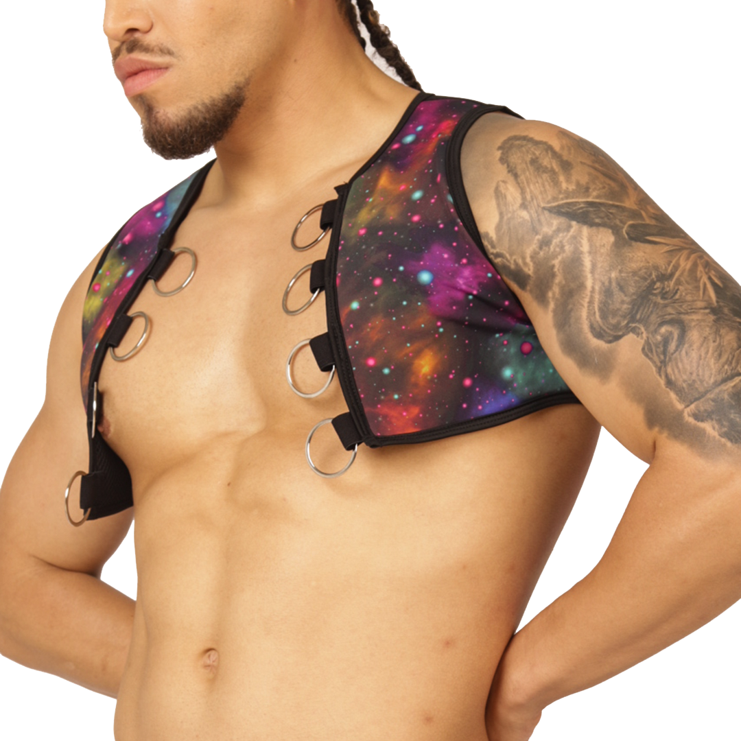 UNIVERSE VEST HARNESS - Men's Fetish Harness with Bold Design
