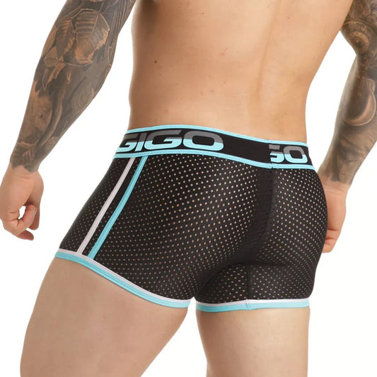 Versatil Blue Trunk front view by Gigo Underwear