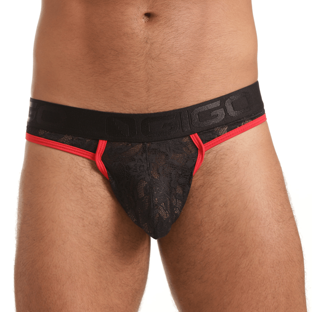 VIBRANT BLACK BRIEF GSTRING - Gigo Underwear & MensWear