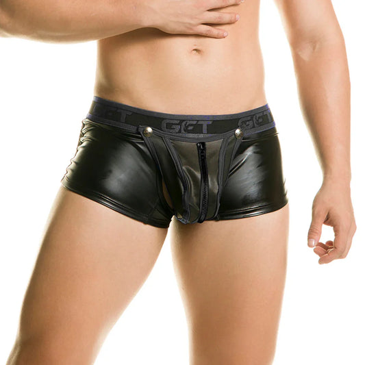 1 Fetiche Black Trunk Zipper by Gigo Underwear