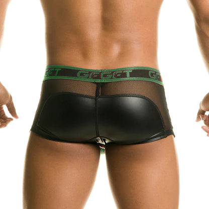 1 Fetiche Green Trunk Zipper back view by Gigo Underwear
