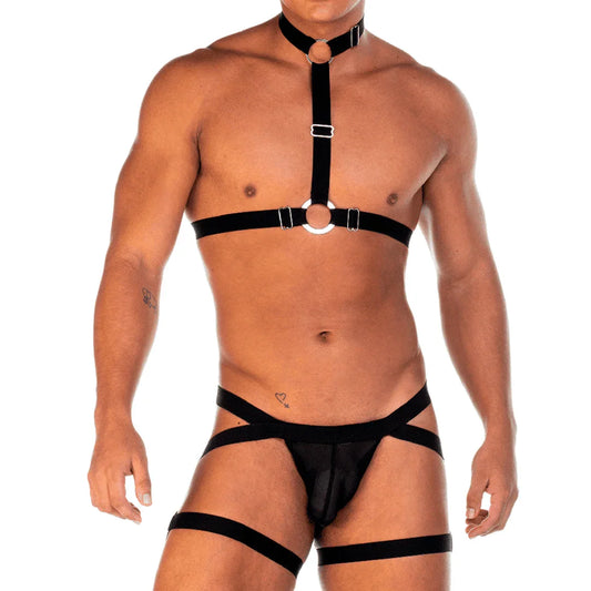 2 Fetiche Black Harness by Gigo Underwear