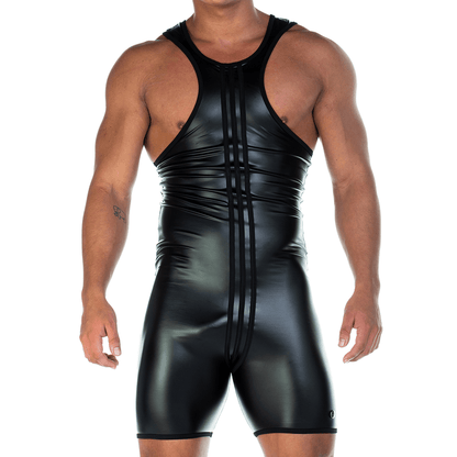2 FETICHE BLACK SINGLET - Gigo Underwear & MensWear