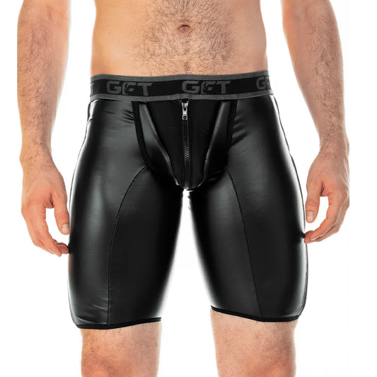 2 Fetiche Black Zipper Trunk Long by Gigo Underwear