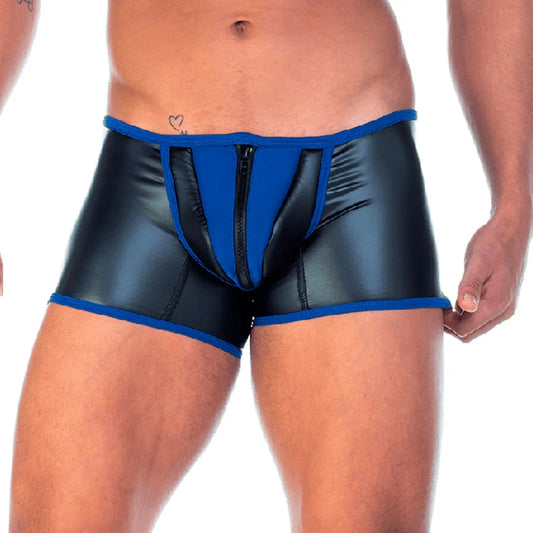 2 Fetiche Blue Zipper Trunk by Gigo Underwear
