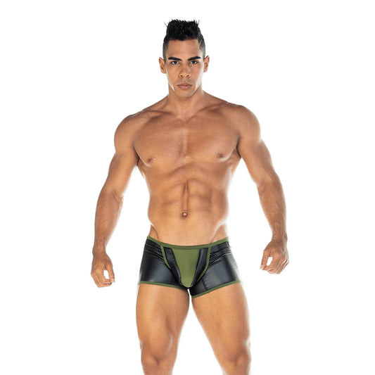 2 Fetiche Green Trunk by Gigo Underwear