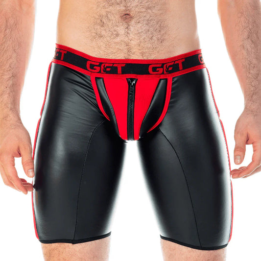 2 Fetiche Red Zipper Trunk Long by Gigo Underwear