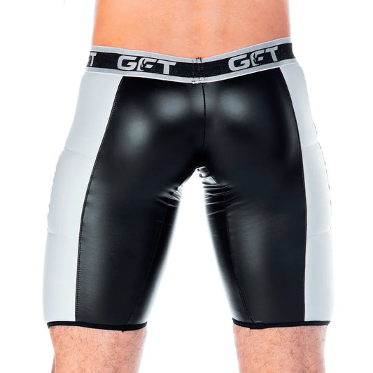 2 Fetiche White Trunk Long front view by Gigo Underwear