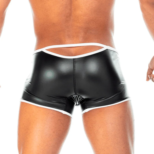 2 Fetiche White Trunk front view by Gigo Underwear