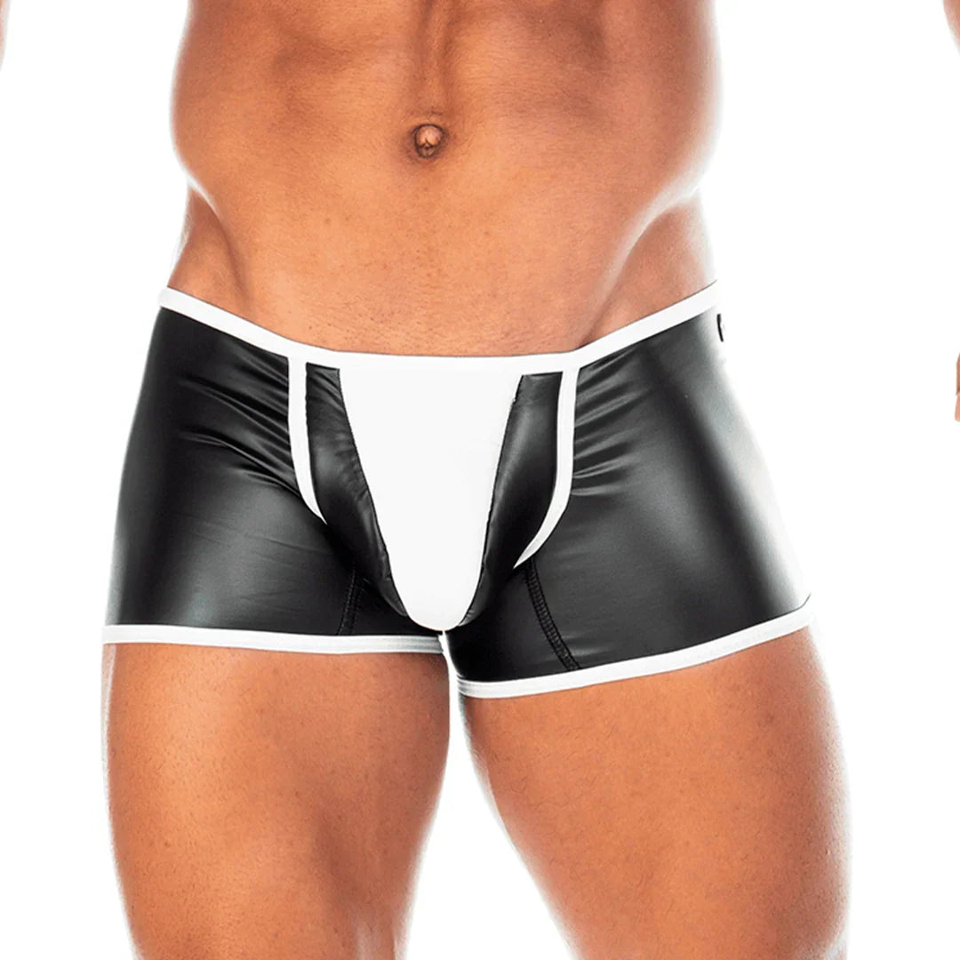 2 Fetiche White Trunk back view by Gigo Underwear