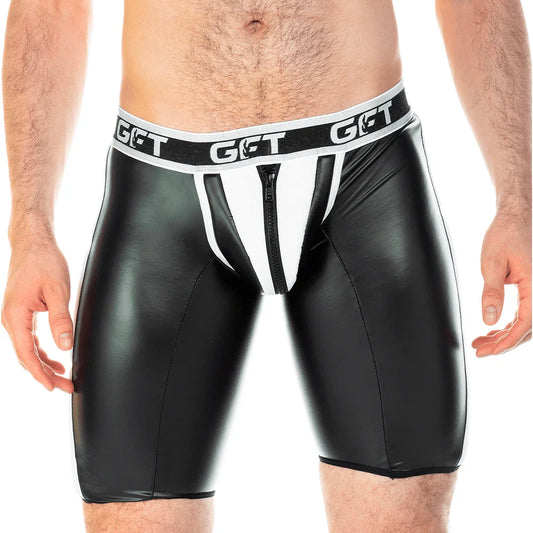 2 Fetiche White Zipper Trunk Long by Gigo Underwear