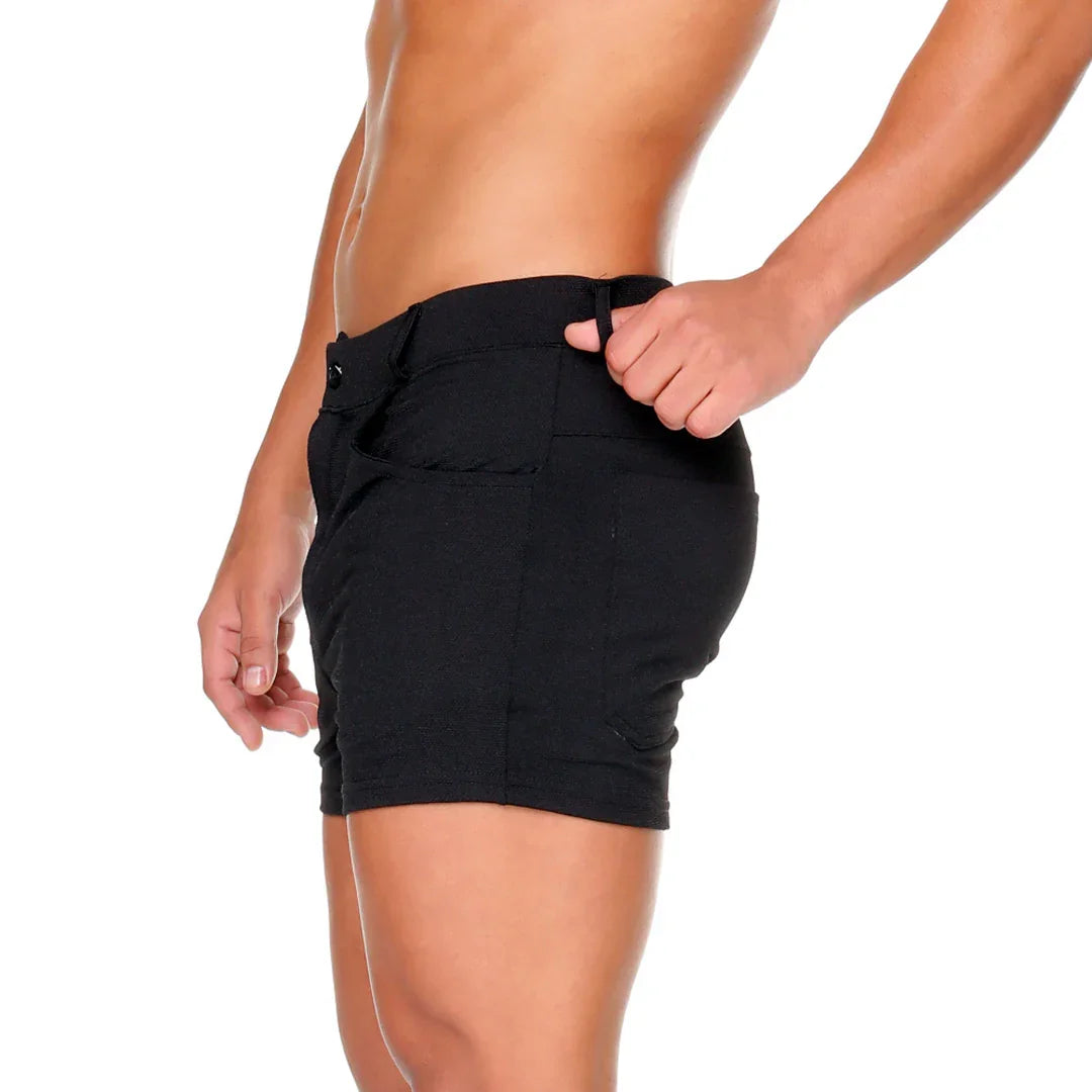 African Black Sexyshort back view by Gigo Underwear