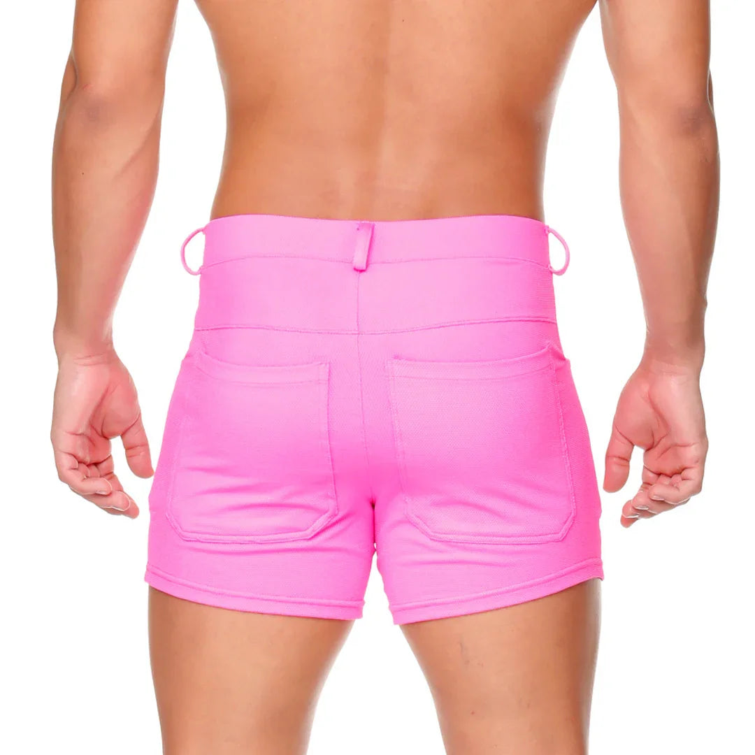 African Fucshia Sexyshort back view by Gigo Underwear