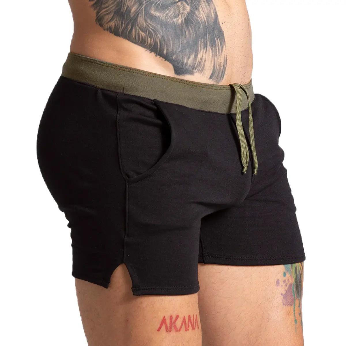 ALFA BLACK GREEN SHORT - Gigo Underwear & MensWear