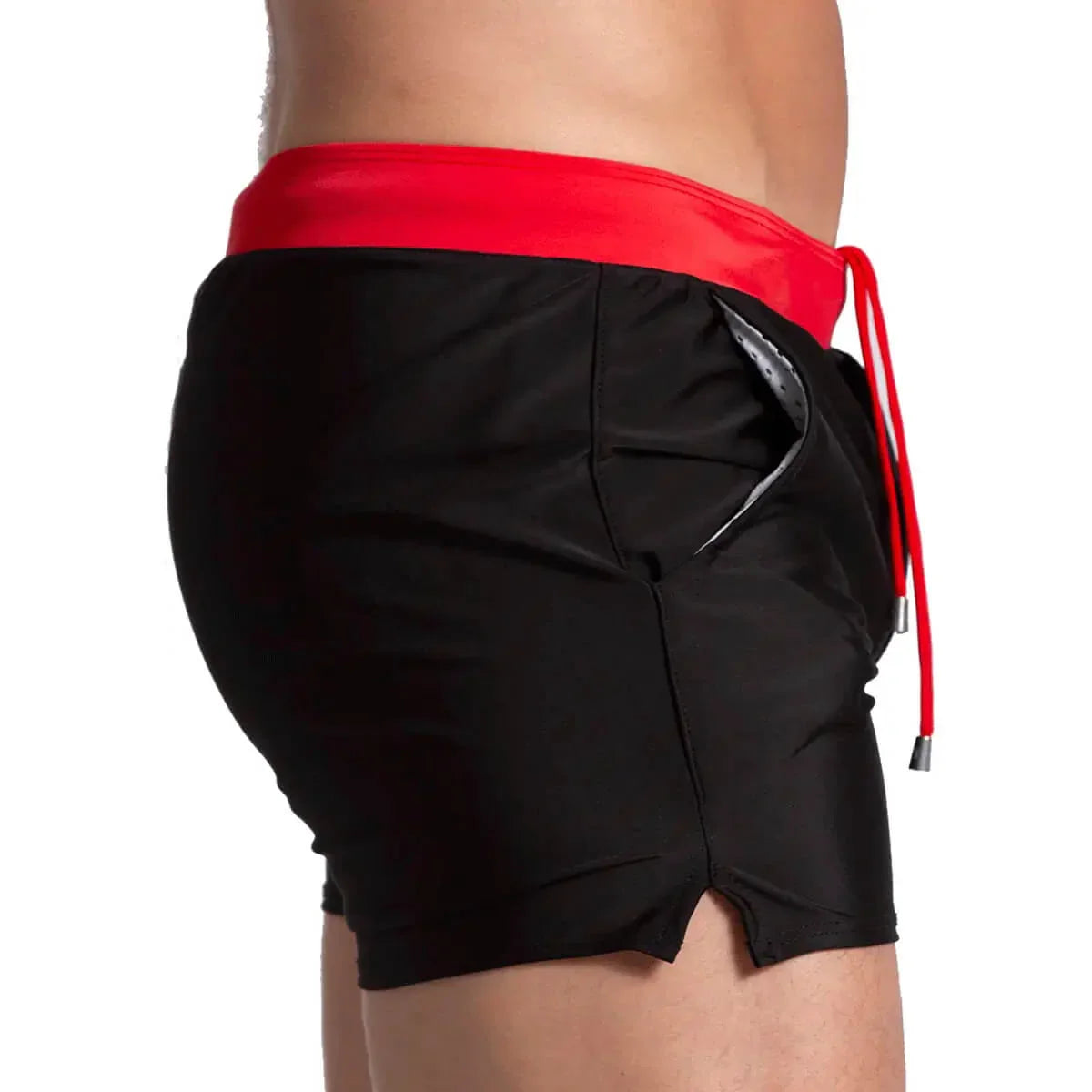 Alfa Black Red Beachwear by Gigo Underwear