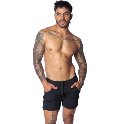 Ambitious Black Short on model by Gigo Underwear