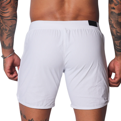 Ambitious White Short back view by Gigo Underwear