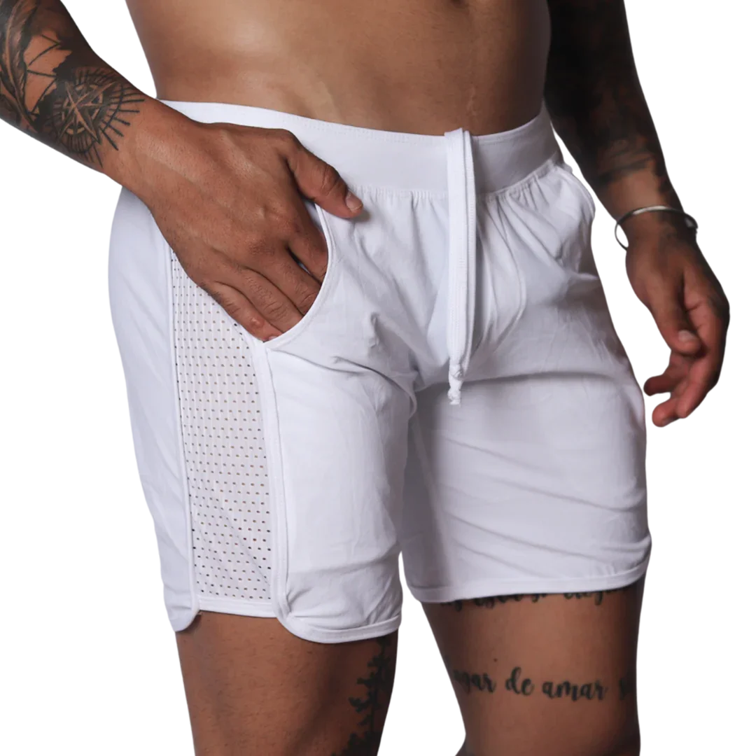 Ambitious White Short front view by Gigo Underwear