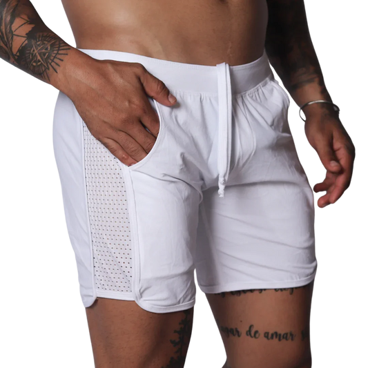 Ambitious White Short front view by Gigo Underwear