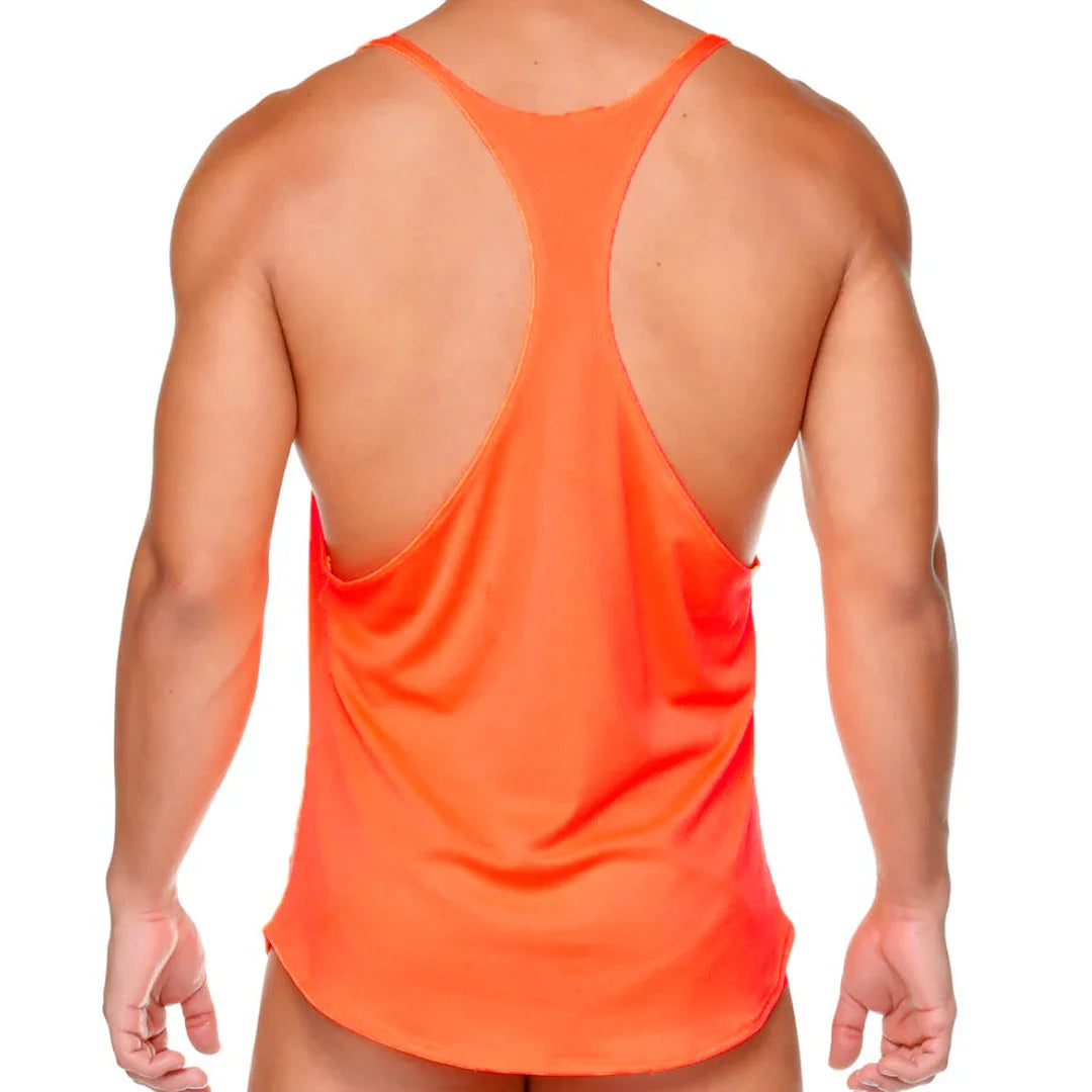 Arab Orange Tank front view by Gigo Underwear