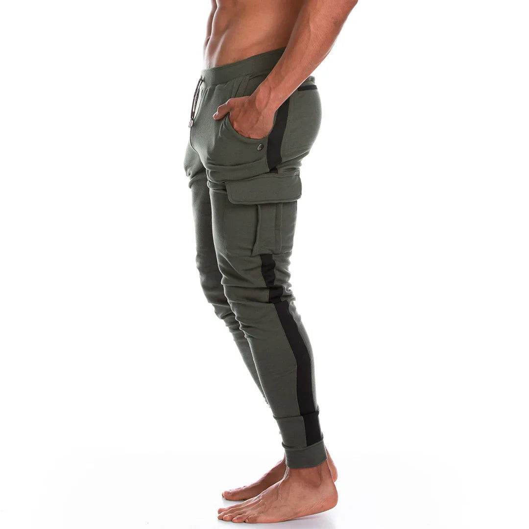 Atleta Green Sportpants front view by Gigo Underwear