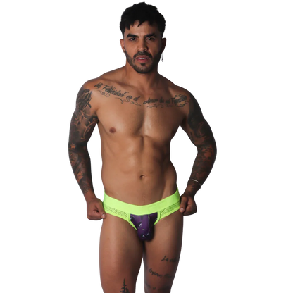 Aubergine Brief Jock on model by Gigo Underwear