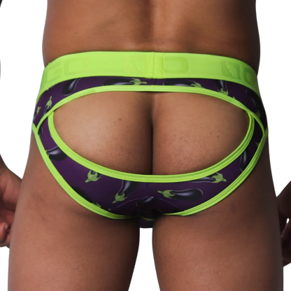 Aubergine Brief Jock back view by Gigo Underwear