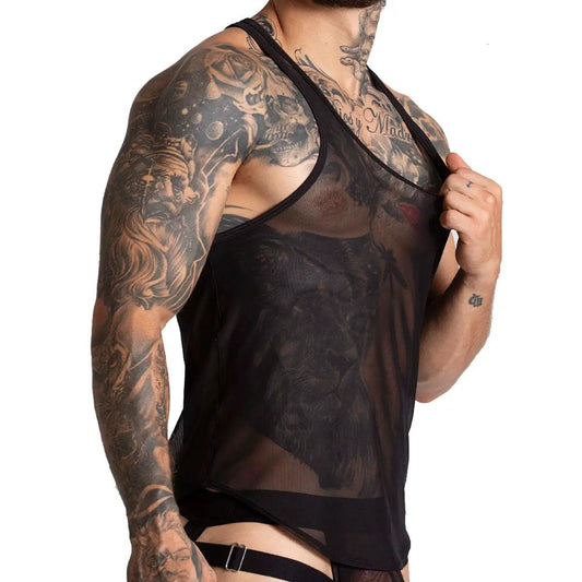 BAHIA BLACK TANK - Gigo Underwear & MensWear