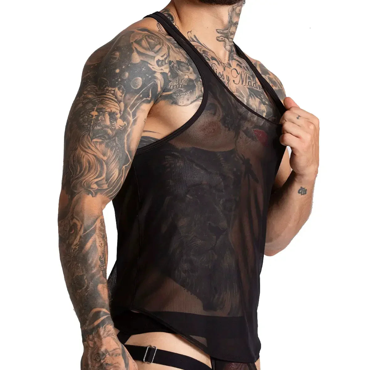 Bahia Black Tank by Gigo Underwear