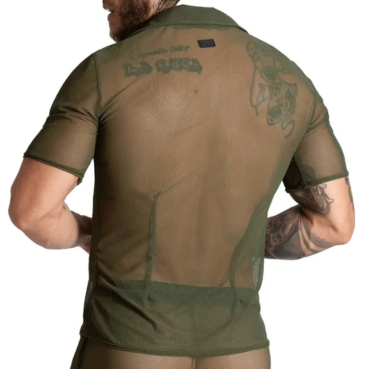 Bahia Green Shirt front view by Gigo Underwear