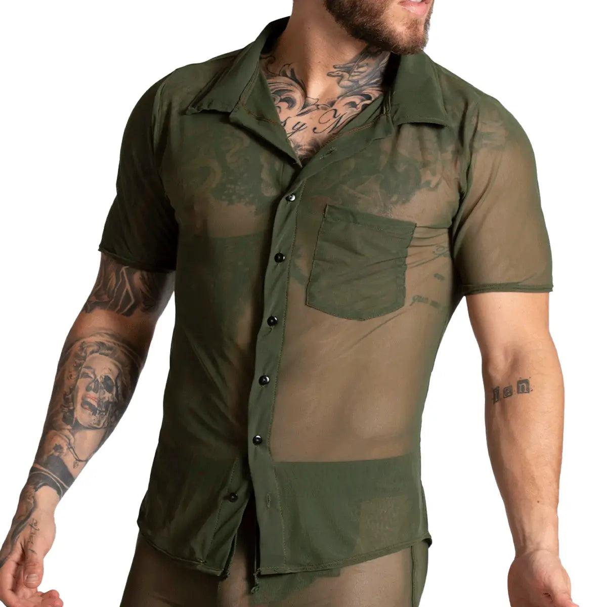 BAHIA GREEN SHIRT - Gigo Underwear & MensWear