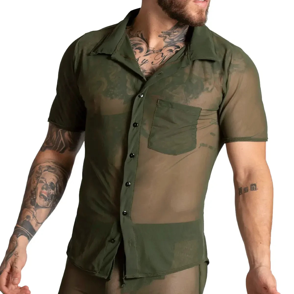 Bahia Green Shirt by Gigo Underwear