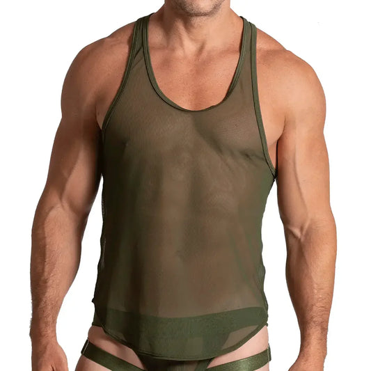 Bahia Green Tank by Gigo Underwear