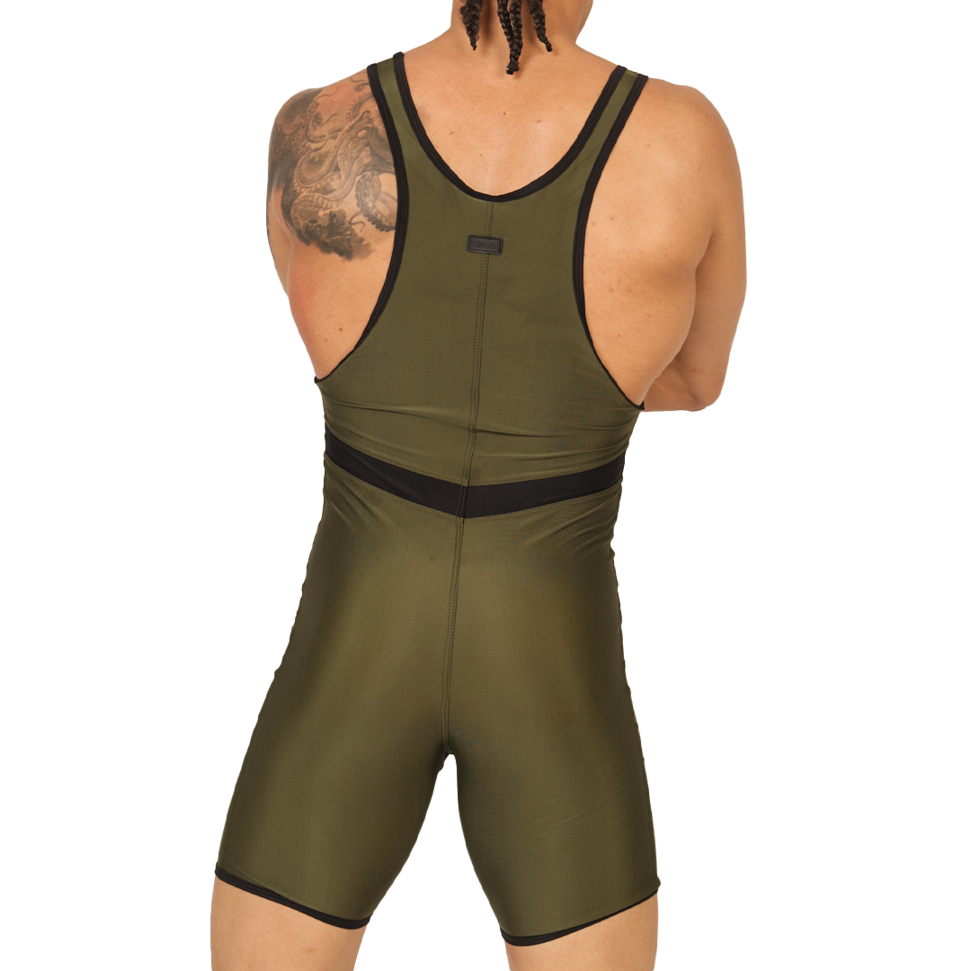 BOXING GREEN BODY - Men's Fetish Bodywear with Sexy Details