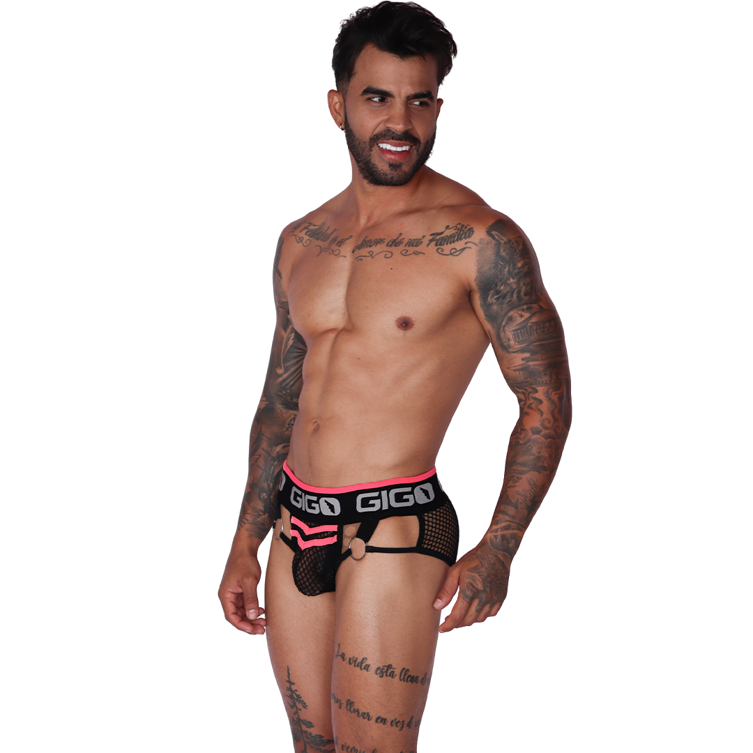 Boox Fuchsia Brief on model by Gigo Underwear