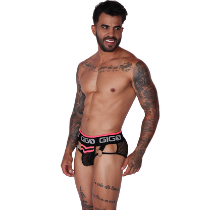 Boox Fuchsia Brief on model by Gigo Underwear