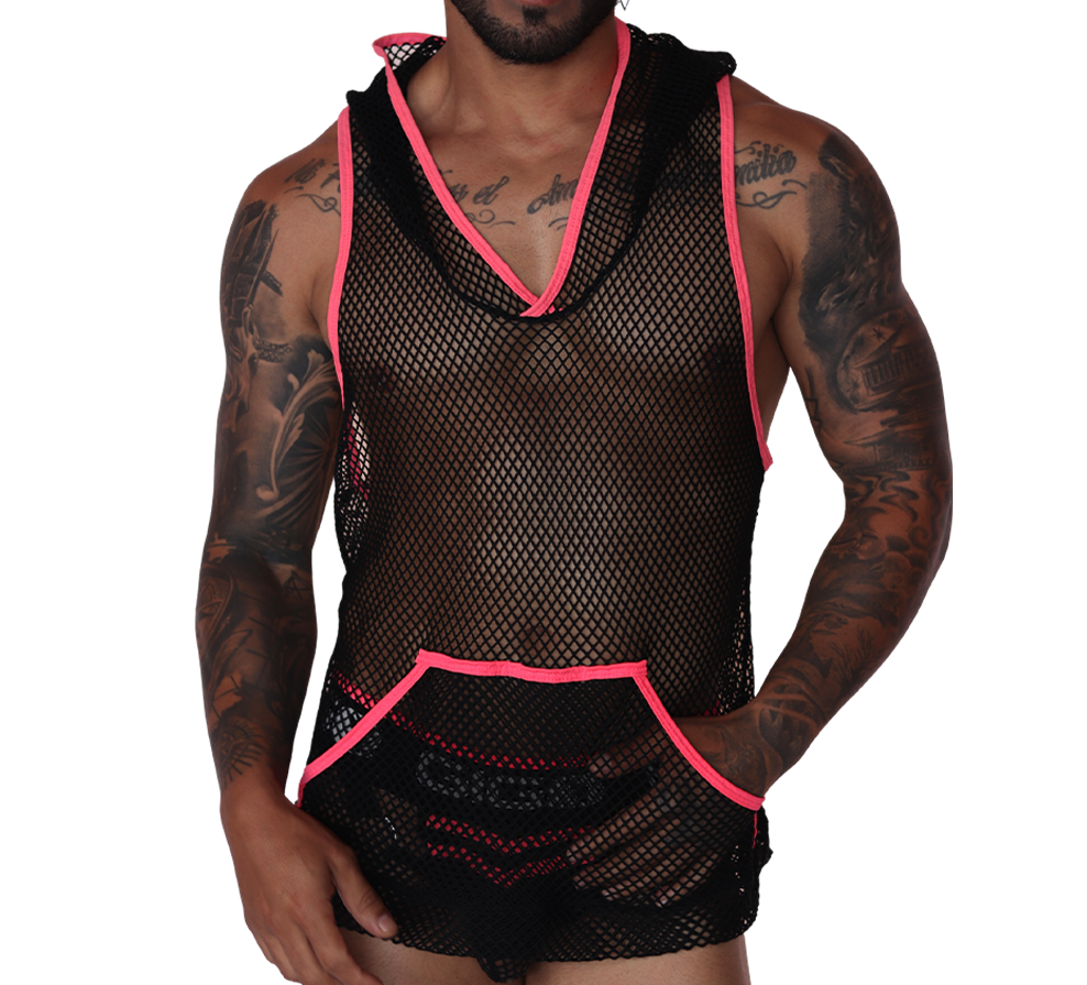 Boox Fuchsia Hoody T Shirt by Gigo Underwear