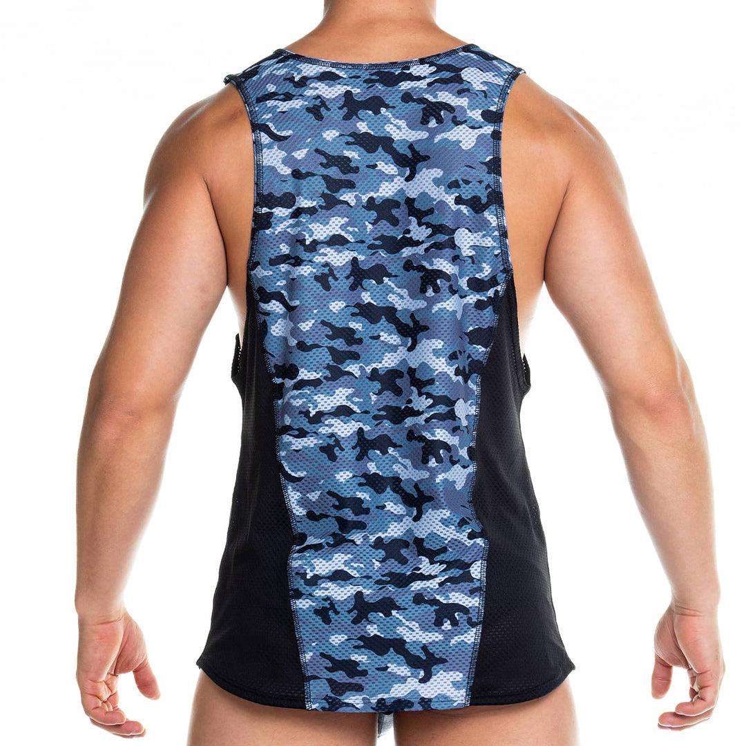 CAMO BLACK TANK - Gigo Underwear & MensWear