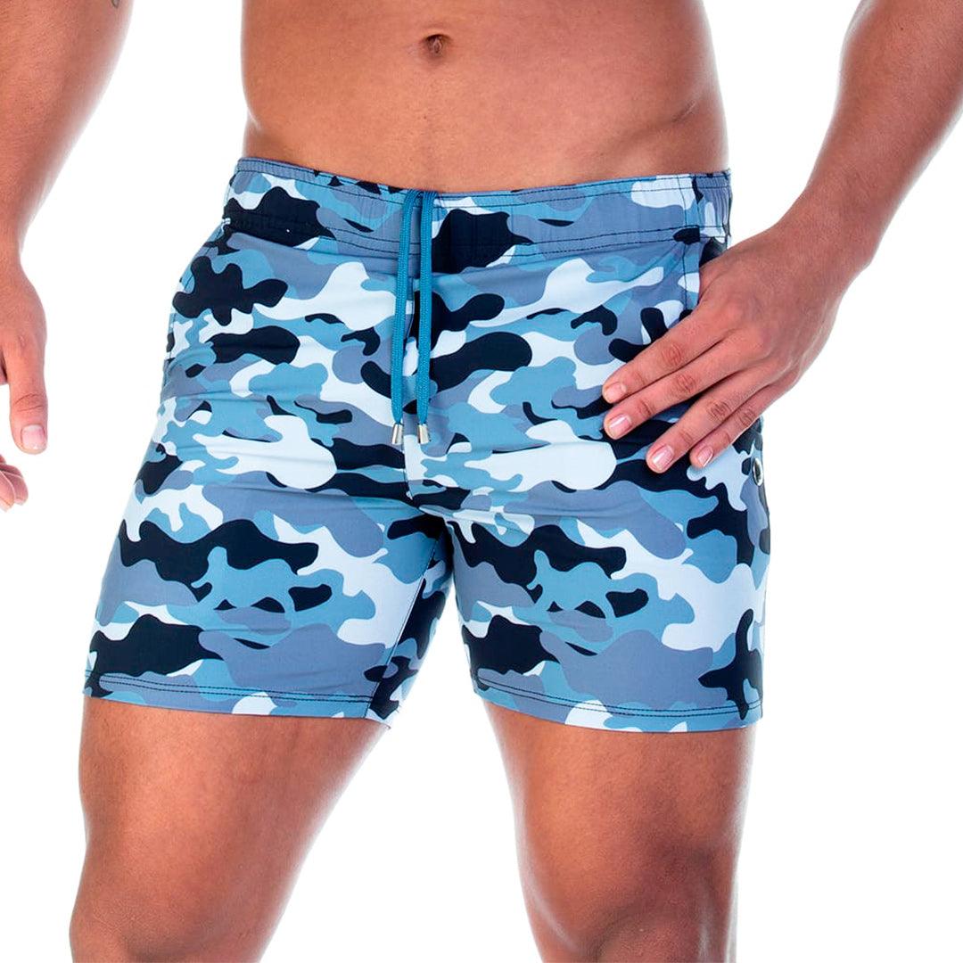 CAMO BLACK BEACHWEAR - Gigo Underwear & MensWear