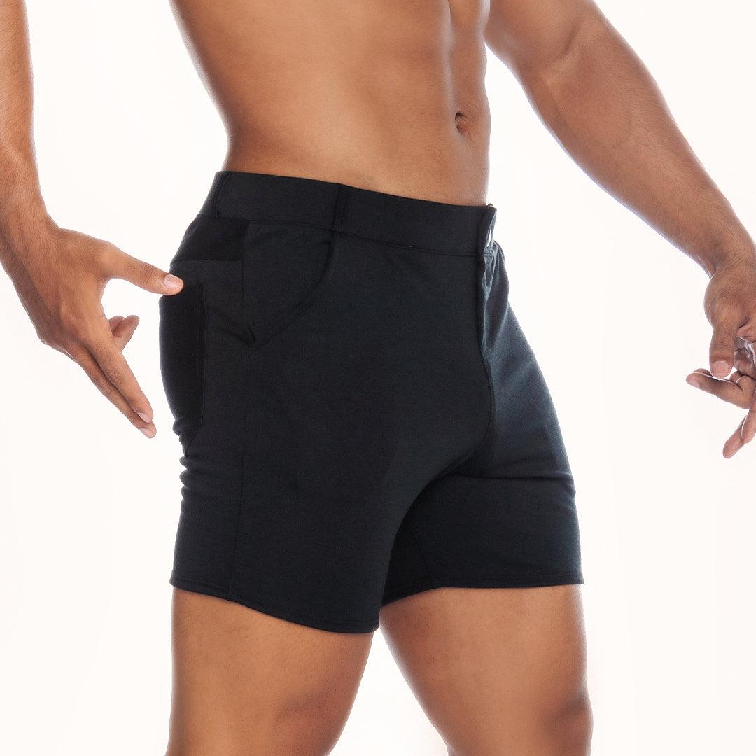 CARGO BLACK SHORT - Gigo Underwear & MensWear