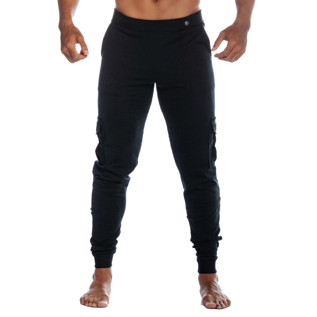 CARGO BLACK SPORTPANTS - Gigo Underwear & MensWear