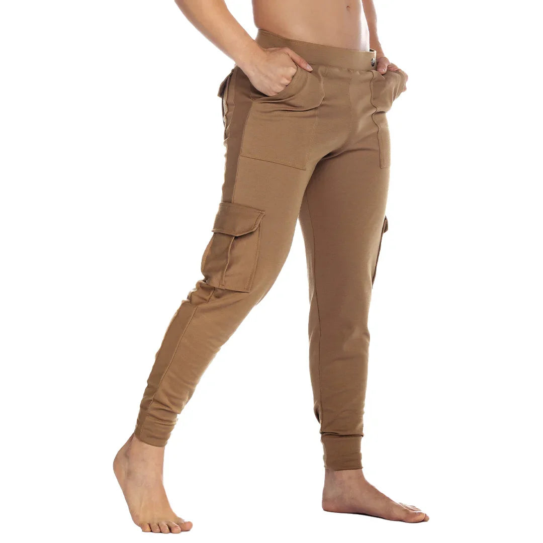 Cargo Caqui Sportpants front view by Gigo Underwear