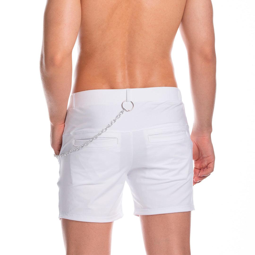 CASUAL WHITE SHORT - Gigo Underwear & MensWear