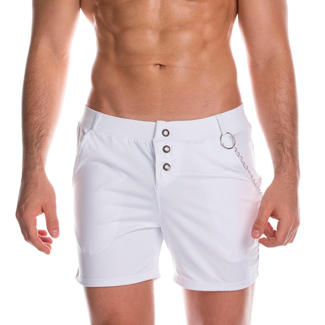 CASUAL WHITE SHORT - Gigo Underwear & MensWear