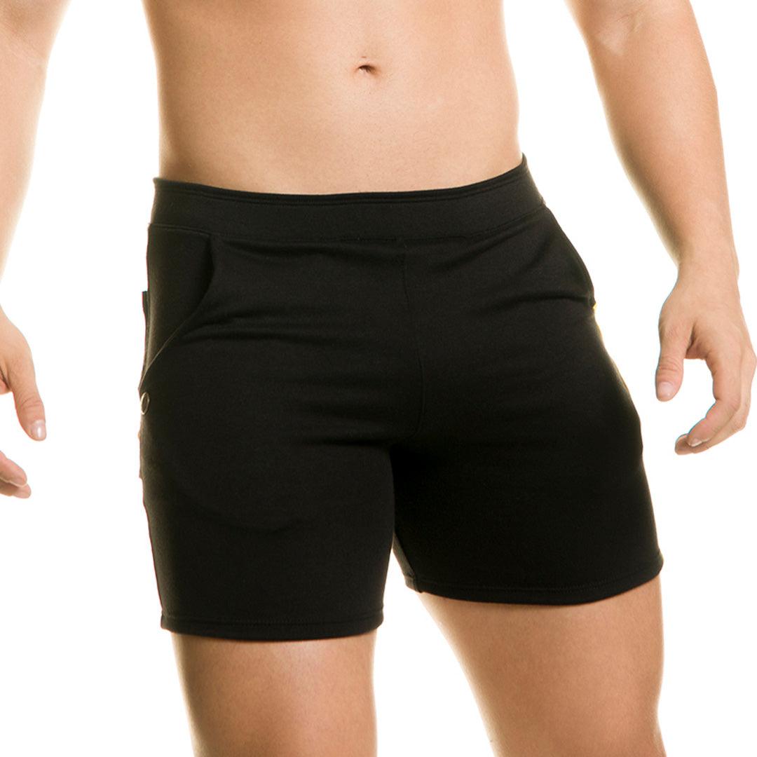 CHARI BLACK SHORT - Gigo Underwear & MensWear