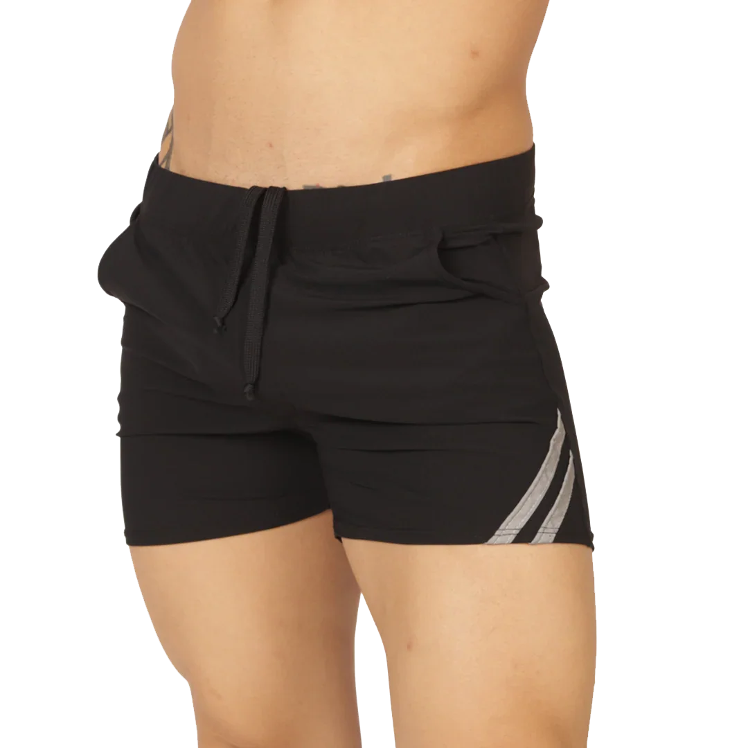 Club Black Short front view by Gigo Underwear