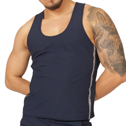 Club Blue Tank by Gigo Underwear